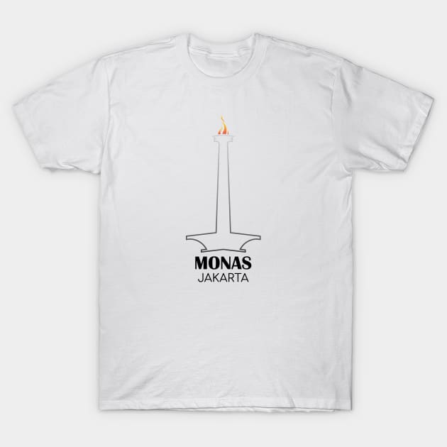 Monas - Jakarta 07 T-Shirt by SanTees